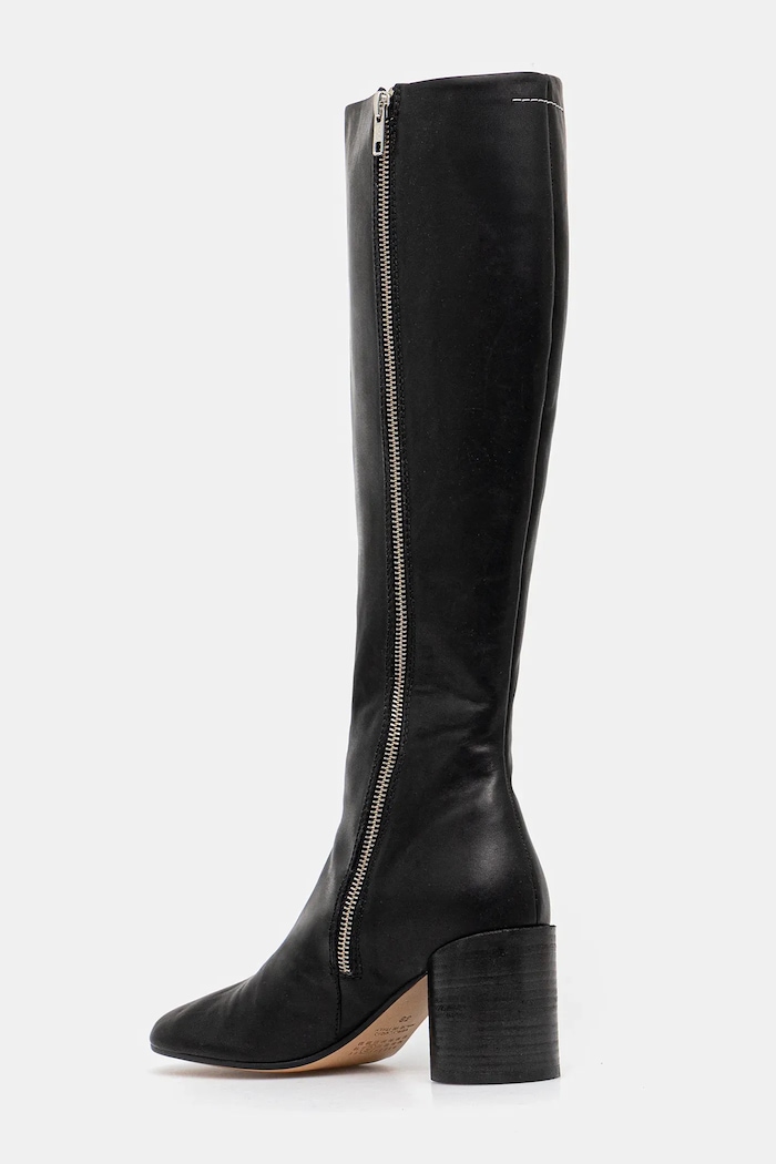Shoes MM6 Maison Margiela leather boots S59WW0110.P5000.T8013 black