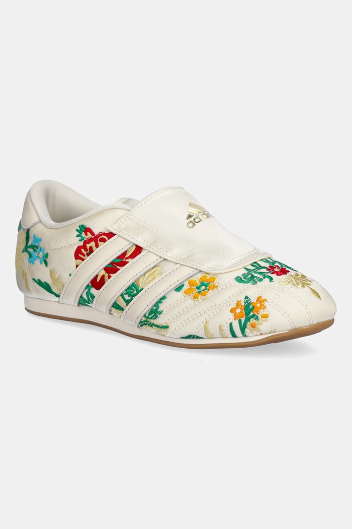 Tenisice adidas Originals Taekwondo W zrnata koža bež JR3705