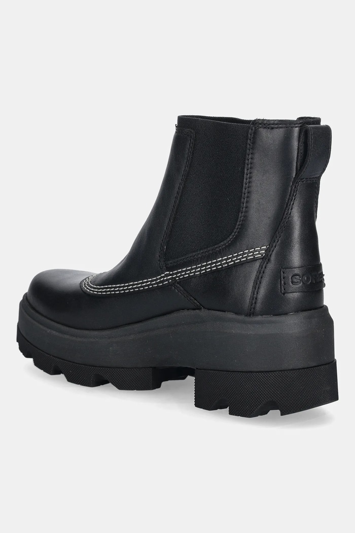 Încălțăminte Sorel ghete chelsea de piele JOAN FRWD CHELSEA 2138421010 negru