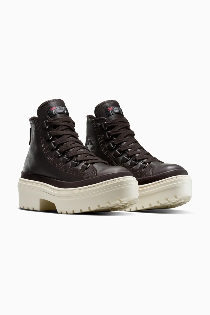 Kožené tenisky Converse Chuck Taylor All Star Lugged Heel Cc A12982C hnedá AW25