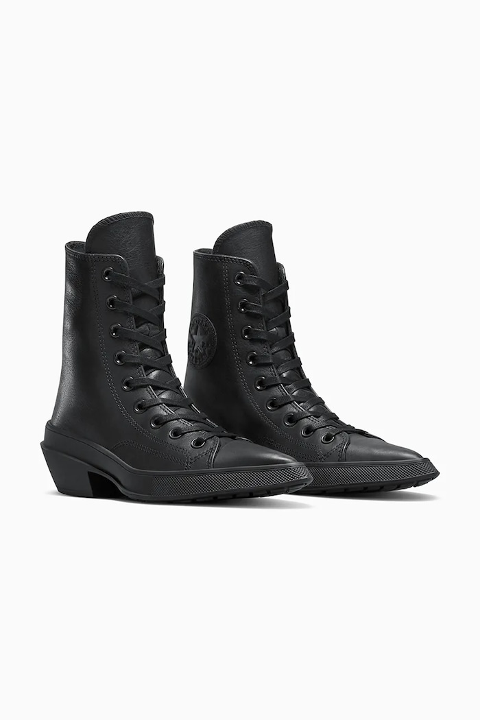 Converse Teniși de piele Chuck 70 De Luxe Pointed A13014C negru AW25