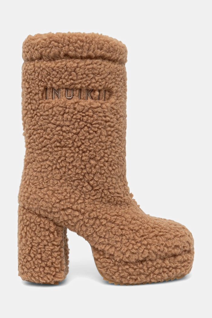 Gležnjače Inuikii Curly High Heel 1002.018.0011.250 bež AW25