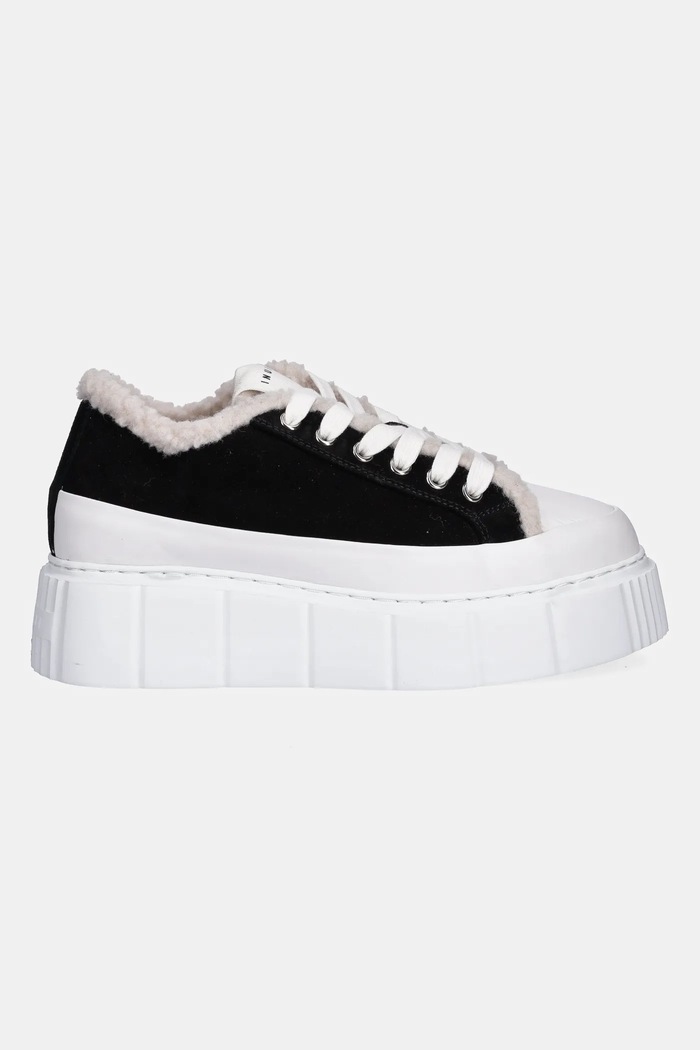 Inuikii sneakersy zamszowe Matilda Curly 1001.001.0381.000 czarny AW25