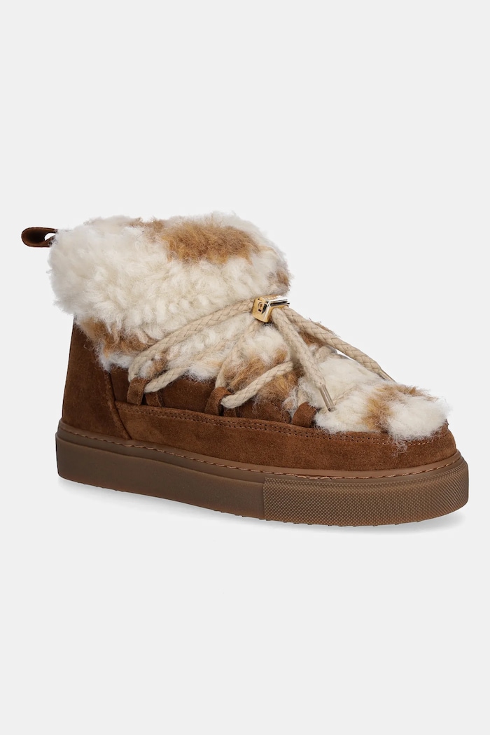 Inuikii velúr hócipő Teddy Low textil barna 1001.001.0321.106