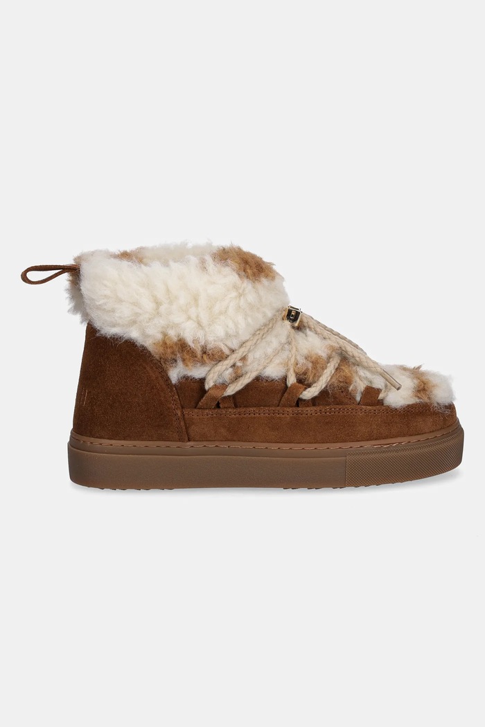 Inuikii velúr hócipő Teddy Low 1001.001.0321.106 barna AW25
