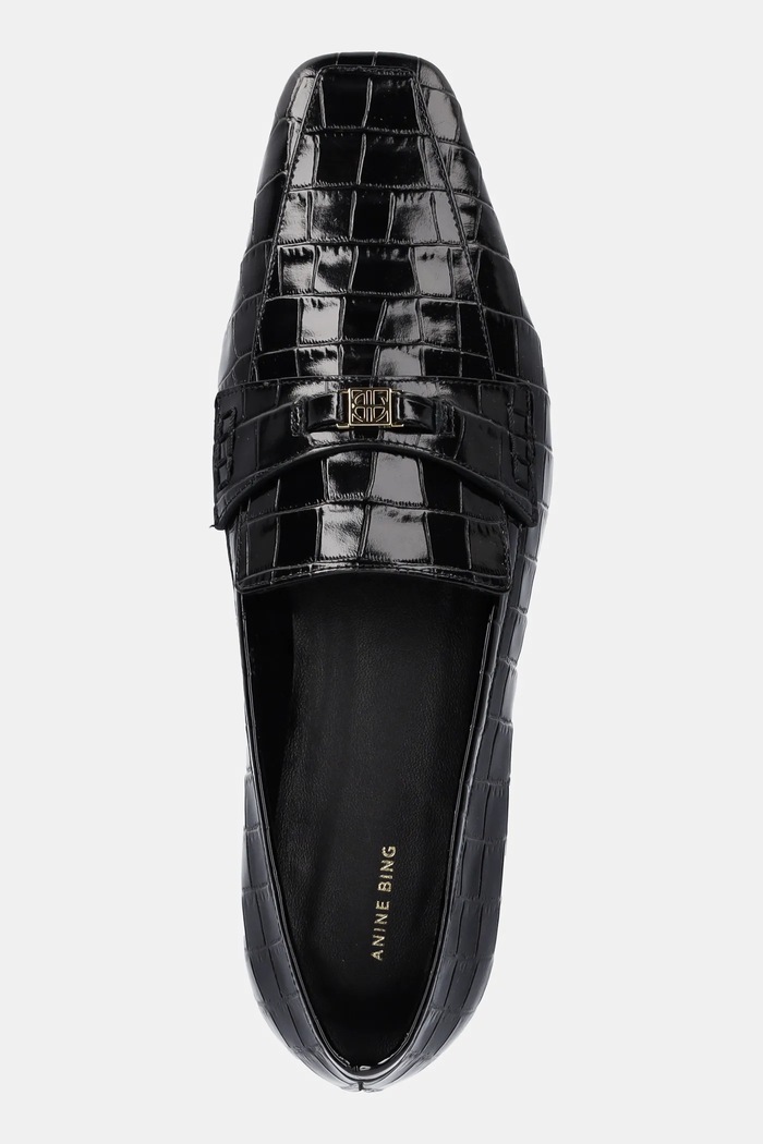 Anine Bing leather loafers freya black A.14.11483
