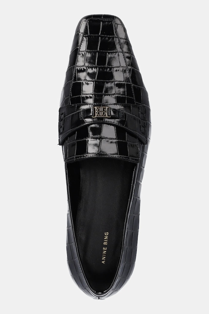 Anine Bing leather loafers freya black A.14.11483