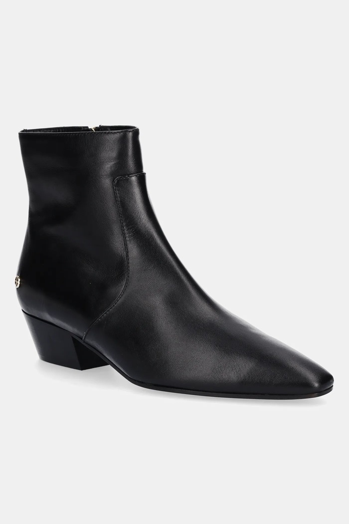Anine Bing leather ankle boots freya grain leather black A.14.11514