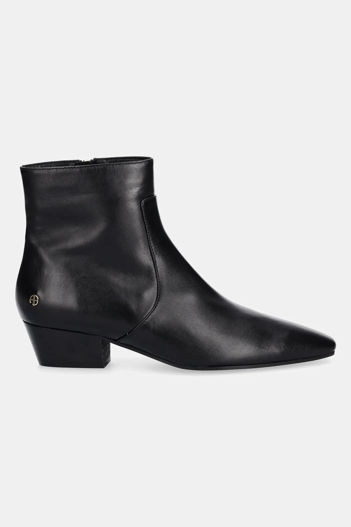 Anine Bing leather ankle boots freya A.14.11514 black AW25