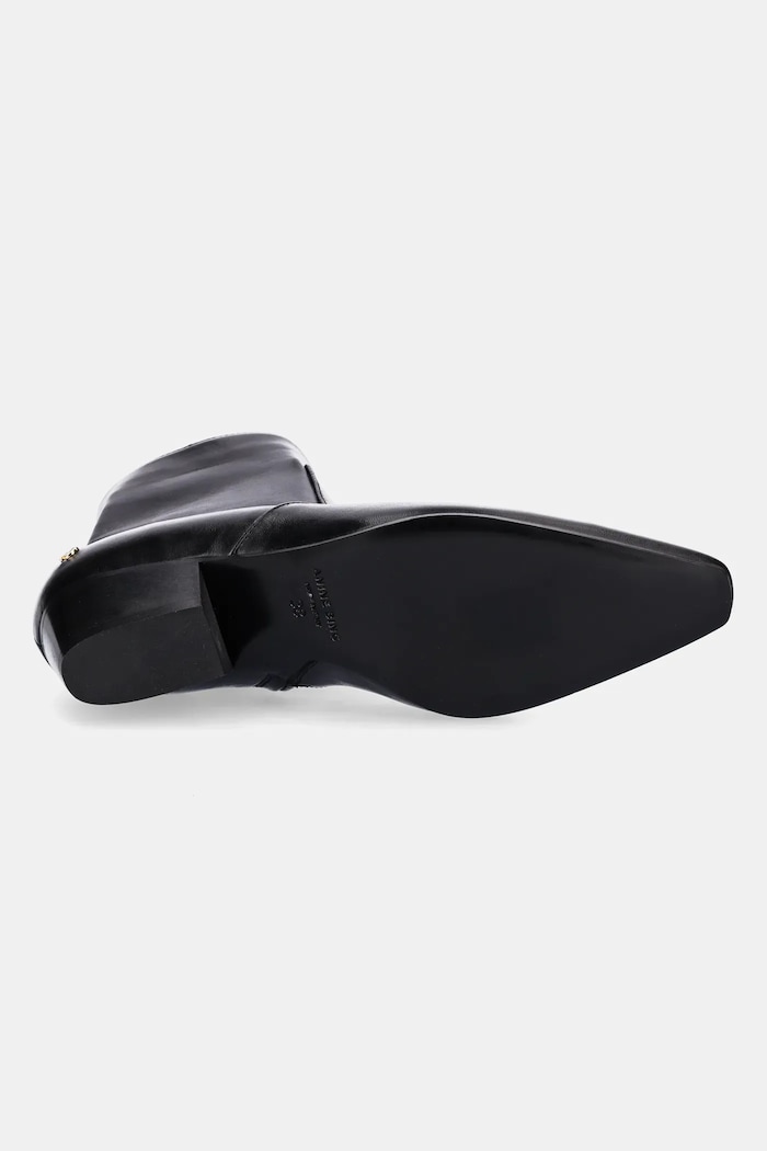 Anine Bing leather ankle boots freya A.14.11514 black