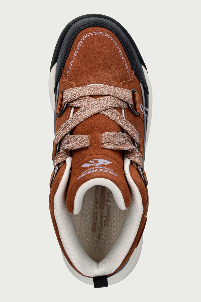 YANA - COLLINS LANDING sneakersy damskie Skechers 180320 brązowy