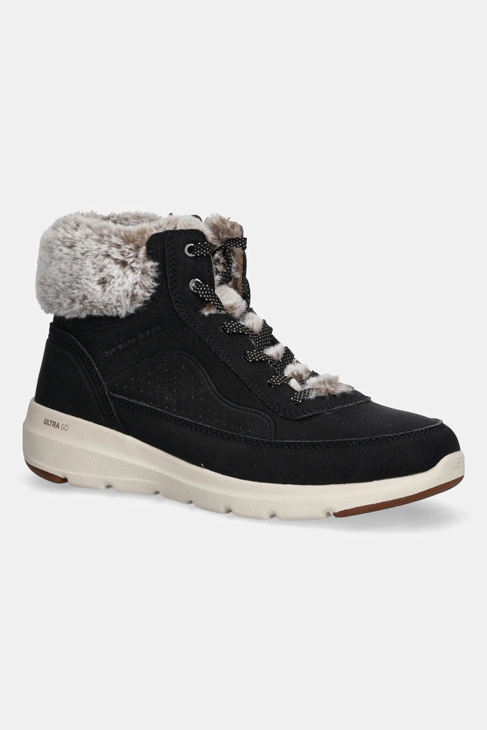 Snehule Skechers GLACIAL ULTRA - MOUNTAIN MUSE zateplené čierna 144199