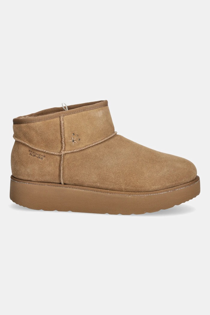 Semišové snehule Skechers KEEP COZY 169143 hnedá AW25