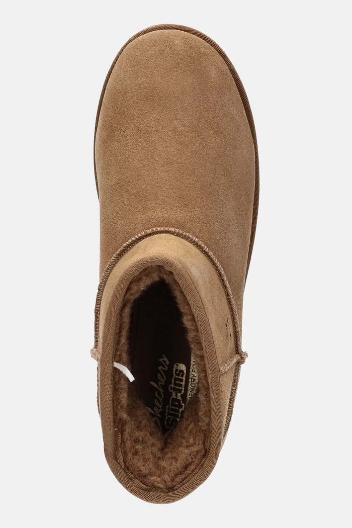Semišové snehule Skechers KEEP COZY hnedá 169143