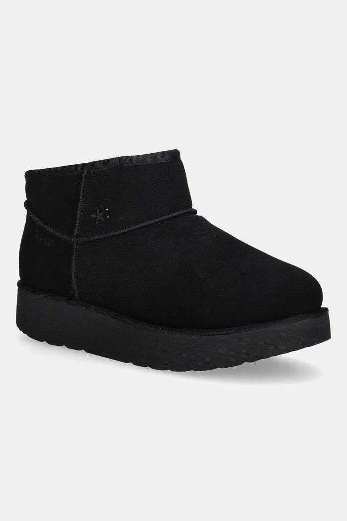 Semišové sněhule Skechers KEEP COZY zateplené černá 169143