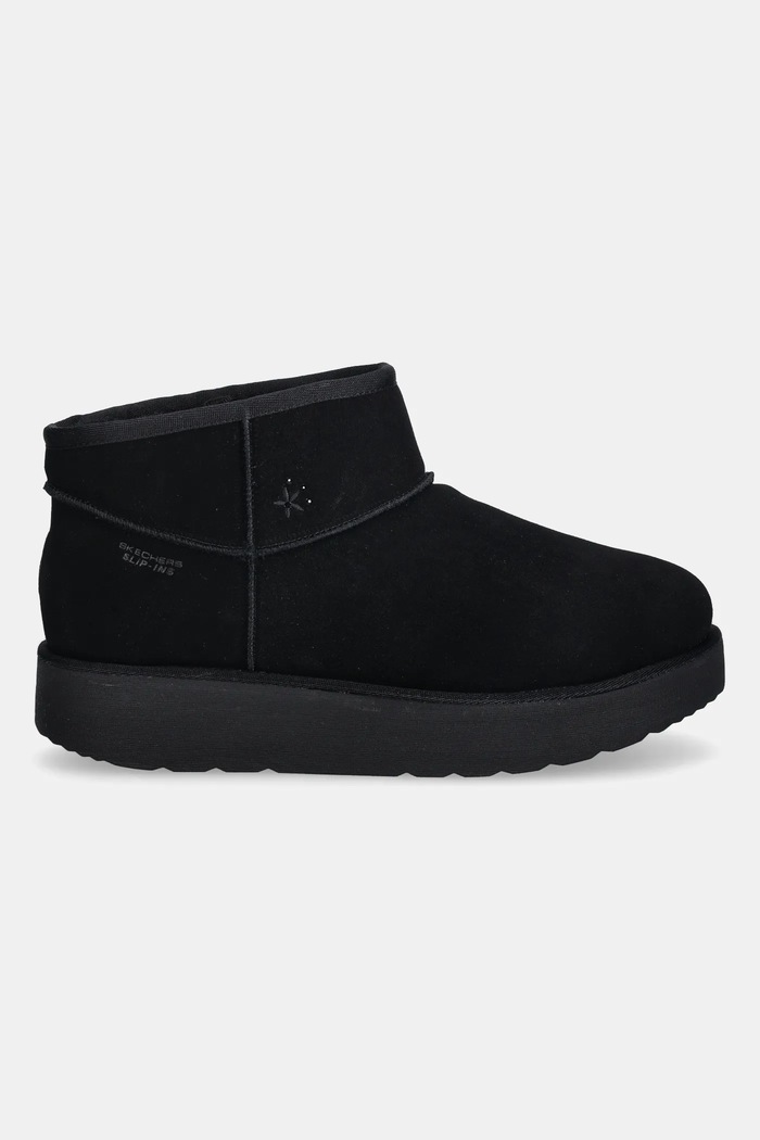 Semišové sněhule Skechers KEEP COZY 169143 černá AW25