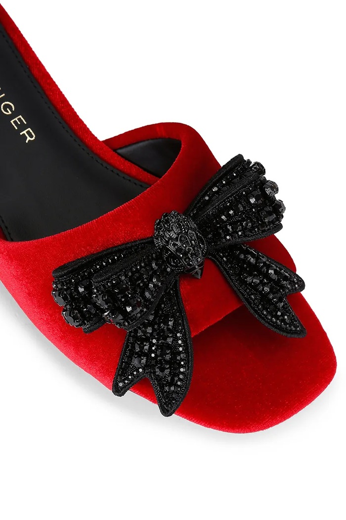 Obuv Šlapky Kurt Geiger London Kensington Bow Flat Sdl 655750789 červená