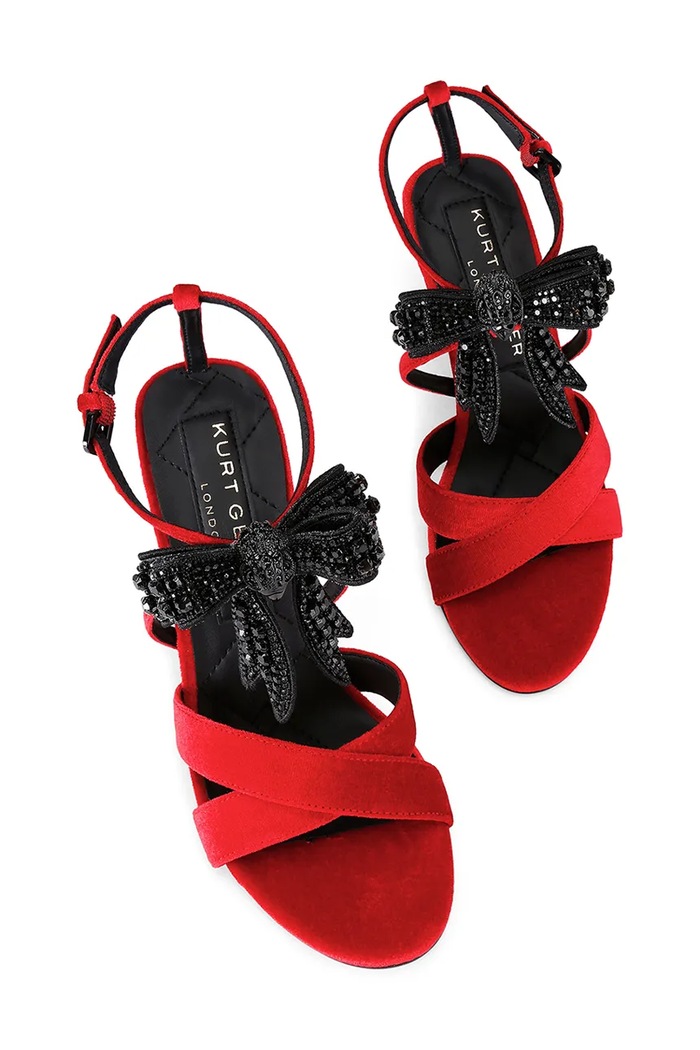 Kurt Geiger London szandál Bow High Sandal 4991350789 piros AW25