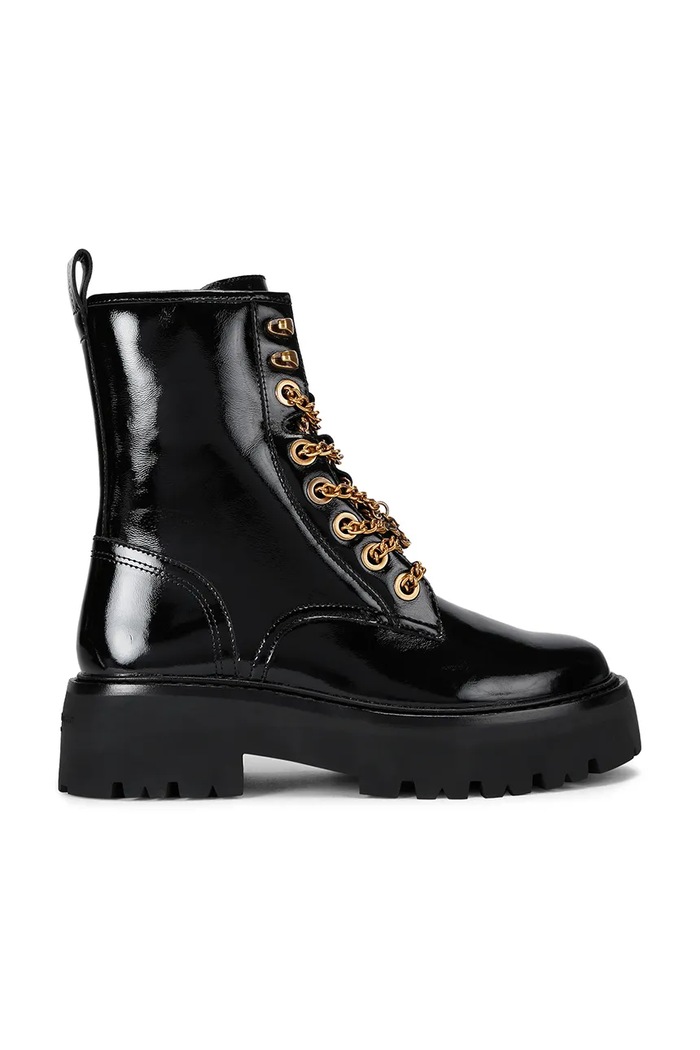 Kurt Geiger London bőr bakancs Matilda Charm platform fekete 4993600109