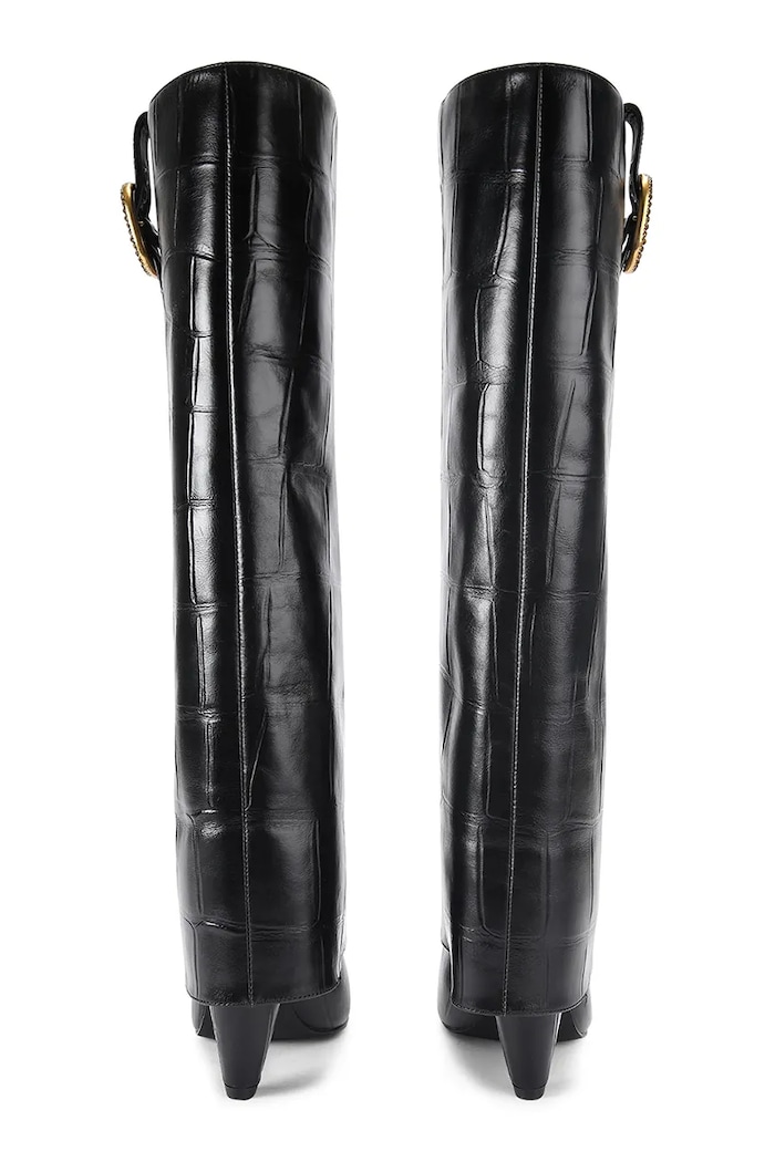 Obuv Kožené čižmy Kurt Geiger London Fold Over Tall Boot 5022300419 čierna