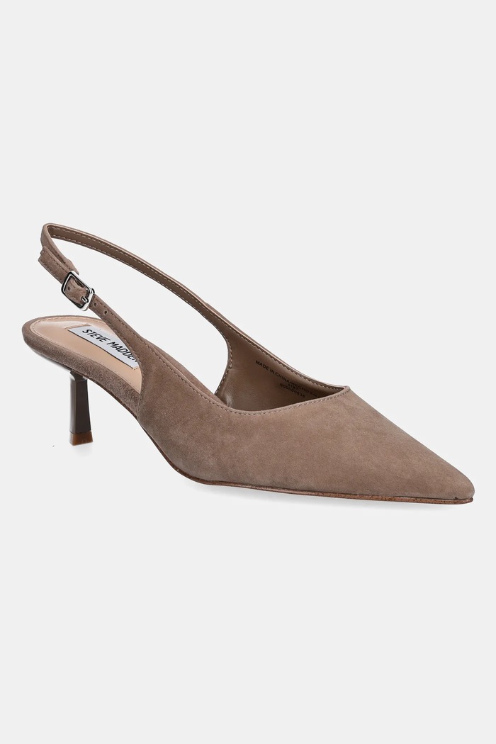 Visoke pete iz semiša Steve Madden Korra 5-8 cm rjava 11003902.275