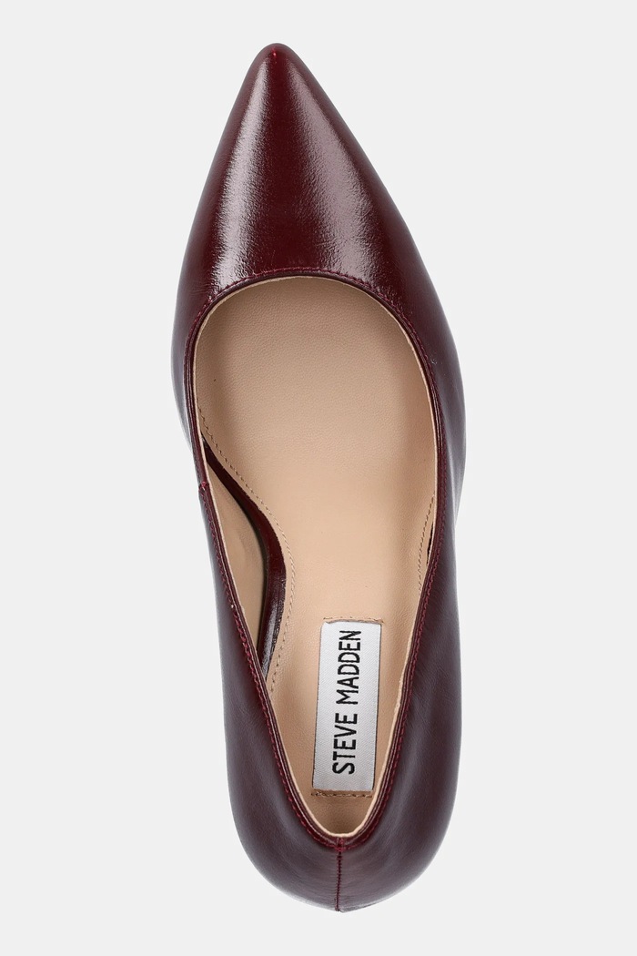 Kožené lodičky Steve Madden Secured burgundské 11004877.CL4