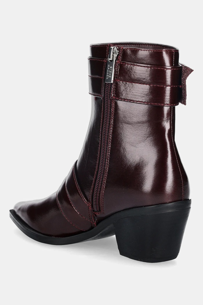 Obuwie Steve Madden botki Splurge 11004772.DCC bordowy
