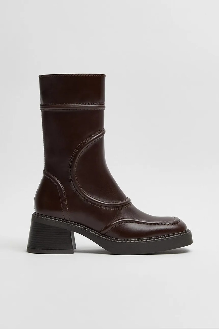 Miista Cizme de piele Malene maro E8.3740