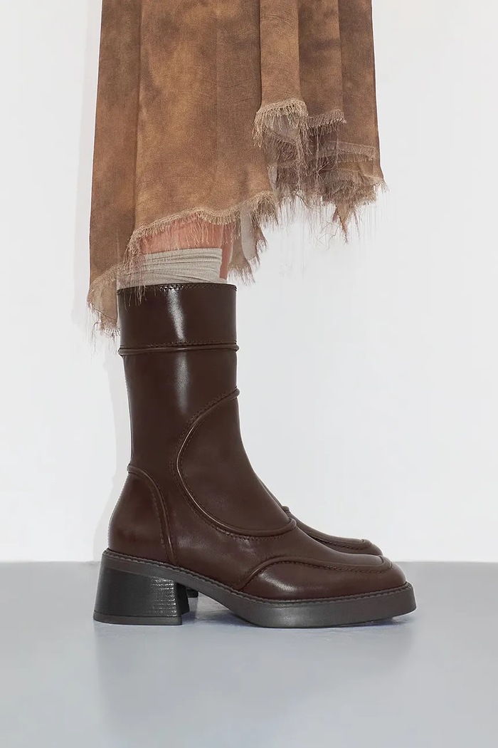 Cizme de piele Malene Miista E8.3740 maro