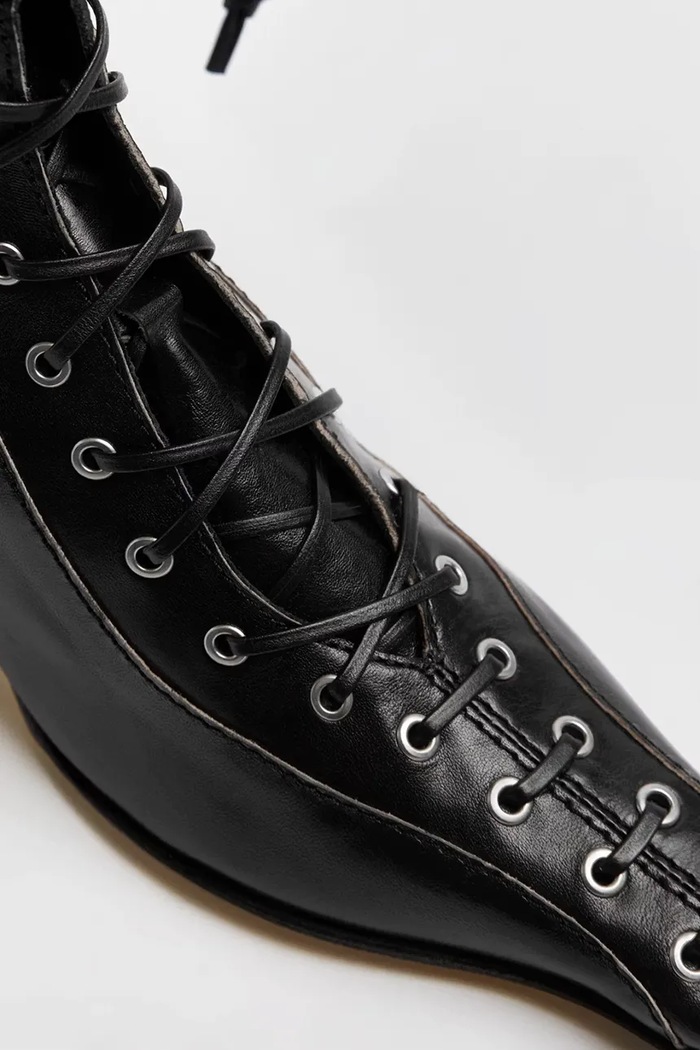 Miista stivaletti alla caviglia in pelle Emile MI.5545 nero AW25