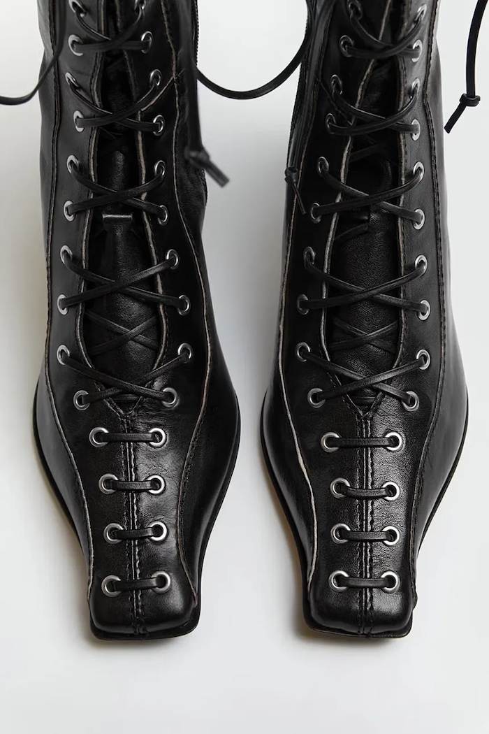 Scarpe Miista stivaletti alla caviglia in pelle Emile MI.5545 nero