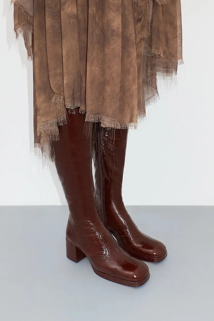 Miista ghete de piele Donna MI.5352 burgundia