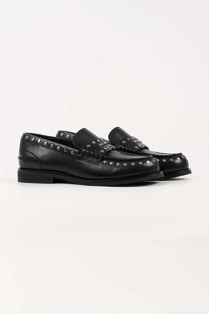 Kožené mokasíny Karl Lagerfeld MIA KL42125S.00S čierna AW25