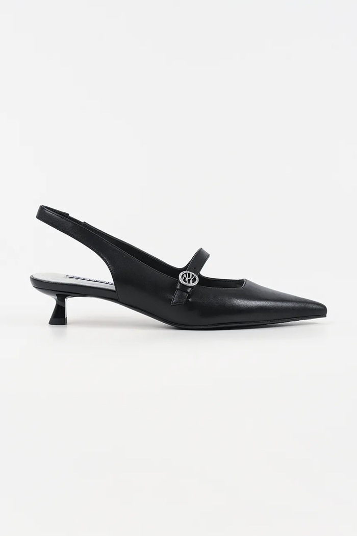 Karl Lagerfeld stilettos de piele PASHA calcai expus negru KL30117.000