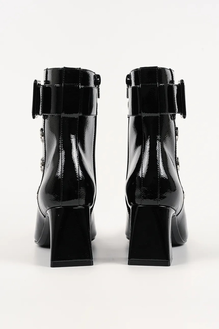 Obuv Kožené členkové topánky Karl Lagerfeld BEATA KL31455A.100 čierna