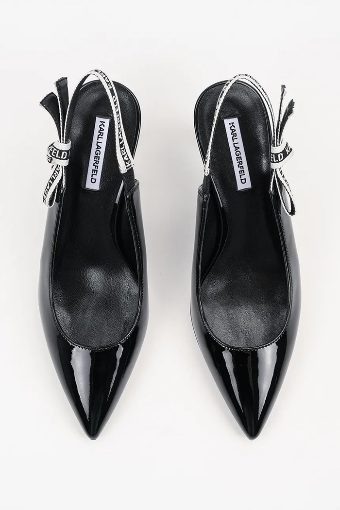 Karl Lagerfeld stilettos de piele SIENNA negru KL32708A.1BP