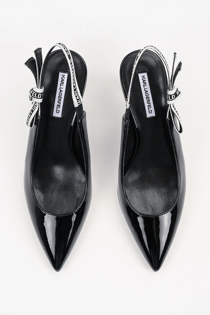 Karl Lagerfeld stilettos de piele SIENNA negru KL32708A.1BP