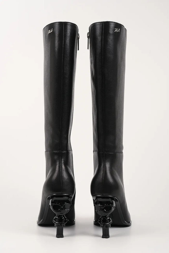 Obuv Kožené čižmy Karl Lagerfeld KARL NFT HEEL KL39175.000 čierna