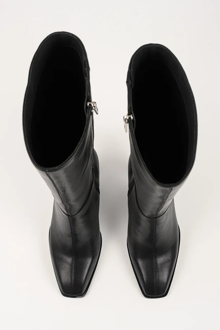 Kožené čižmy Karl Lagerfeld KARL NFT HEEL čierna KL39175.000