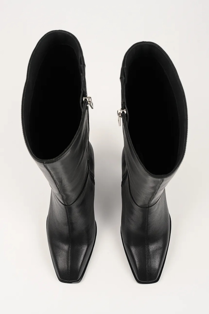 Kožené čižmy Karl Lagerfeld KARL NFT HEEL čierna KL39175.000