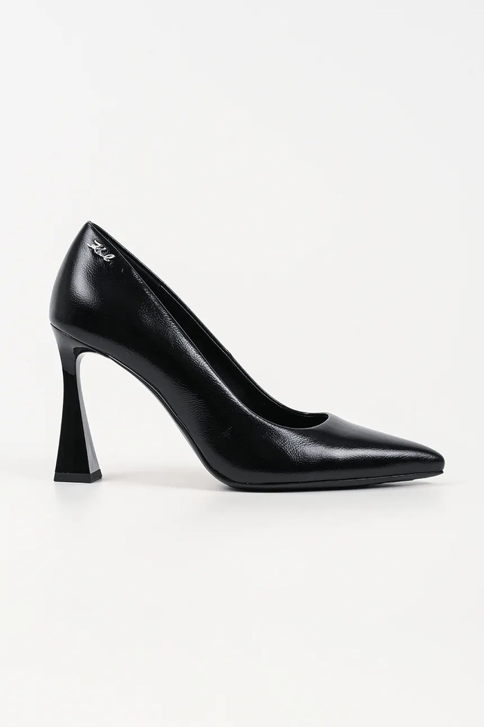 Karl Lagerfeld szpilki skórzane DEBUTANTE 5-8 cm czarny KL32011.100