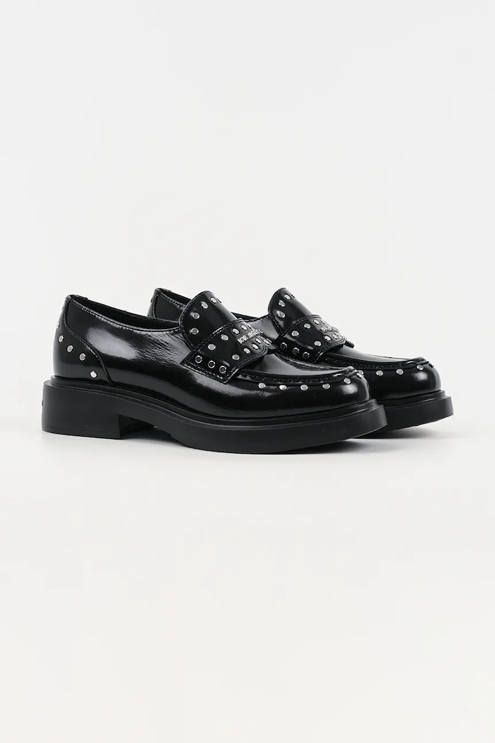 Karl Lagerfeld mocasini de piele MACIE KL41213S.00S negru AW25