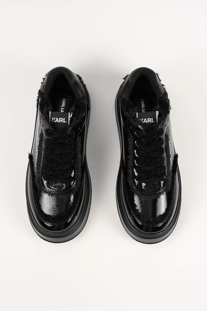 Kožené tenisky Karl Lagerfeld ANAKAPRI U čierna KL63509.100