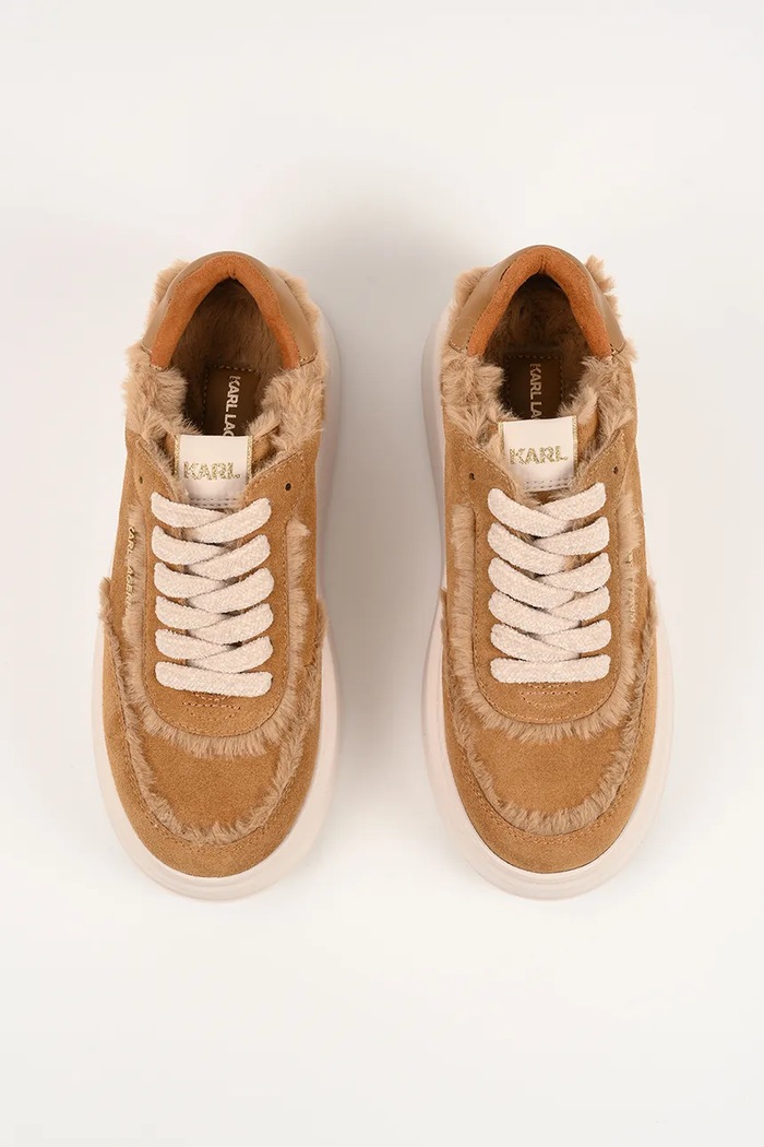 Karl Lagerfeld sneakersy zamszowe ANAKAPRI U brązowy KL63509.322