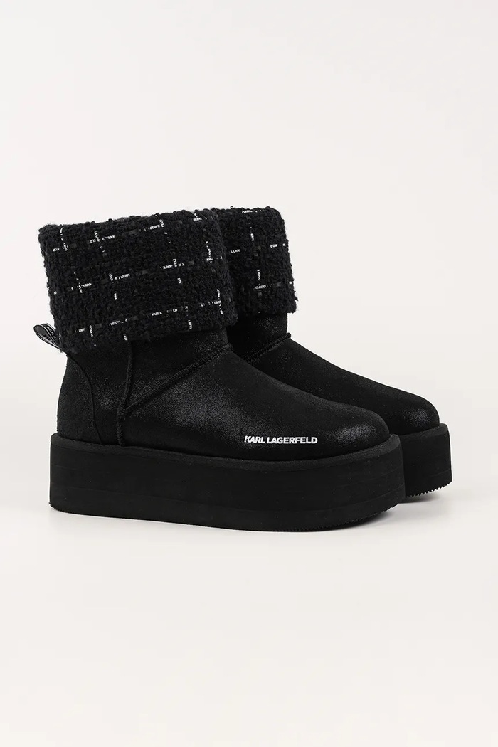Karl Lagerfeld cizme de iarnă THERMO KL48552.707 negru NC25
