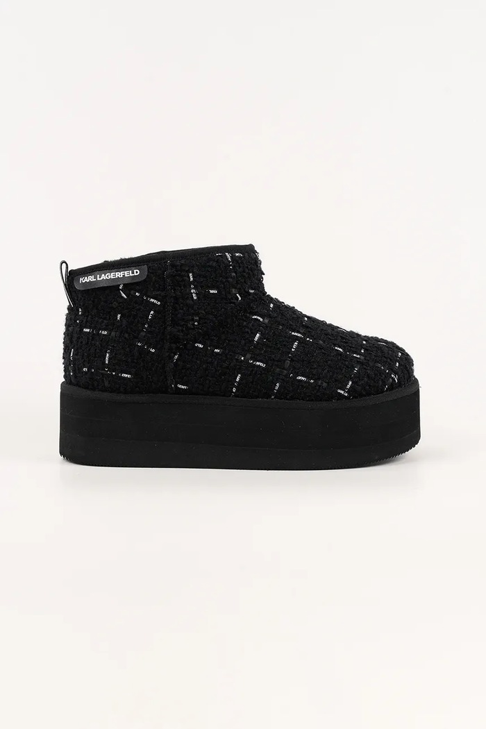 Karl Lagerfeld cizme de iarnă THERMO textil negru KL48523A.B07