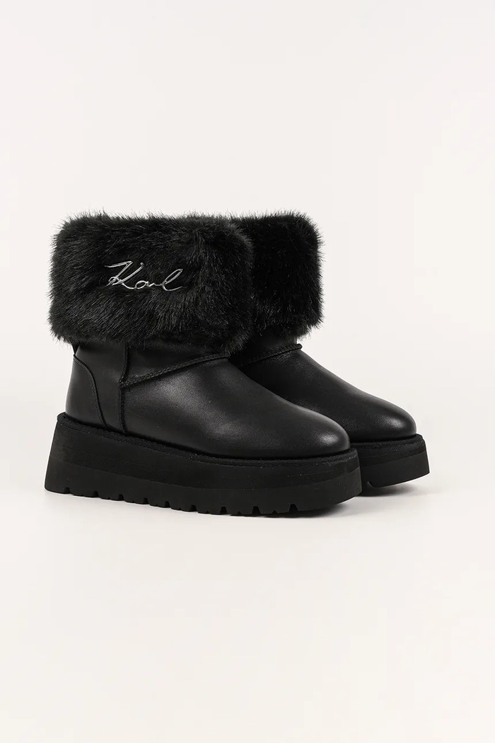 Karl Lagerfeld cizme de iarnă SKYLAR KL48655.400 negru NC25