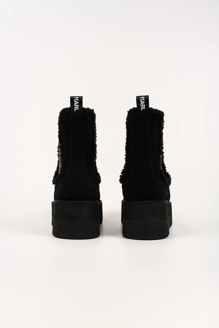 Încălțăminte Karl Lagerfeld cizme de iarnă SKYLAR KL48662.500 negru
