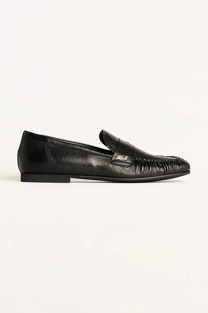 Karl Lagerfeld mokasyny skórzane ELEIA Loafer czarny KL41121.000