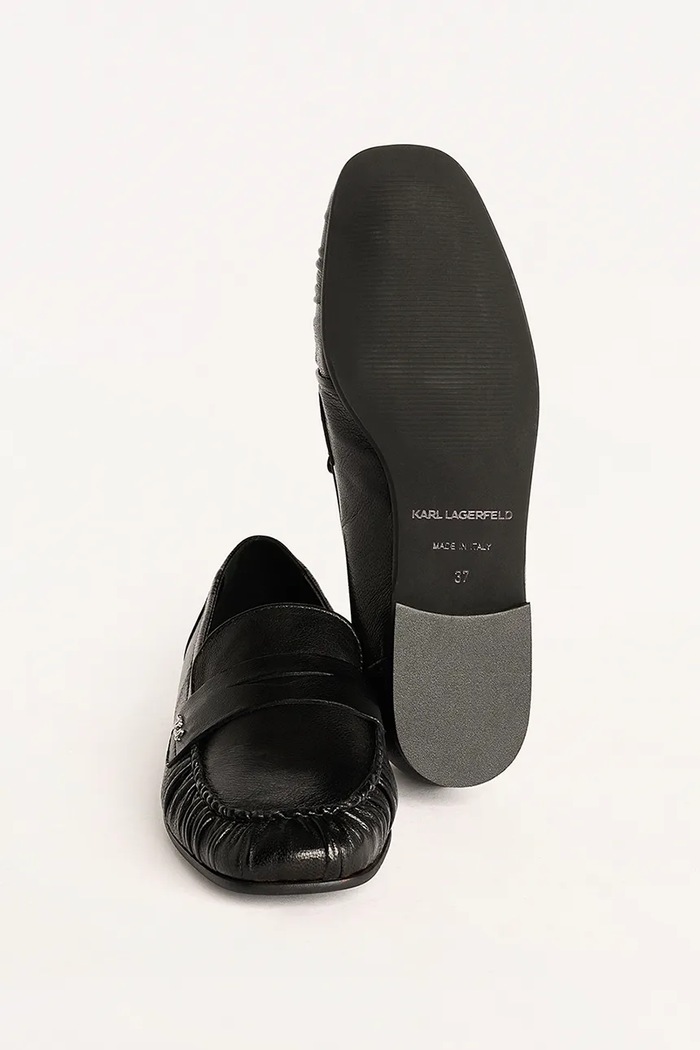 Karl Lagerfeld mokasyny skórzane ELEIA Loafer KL41121.000 czarny